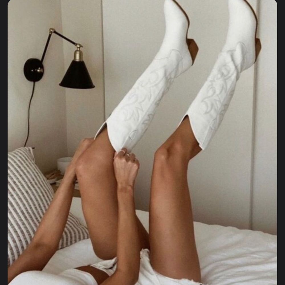 Billini Urson White Cowgirl Boots